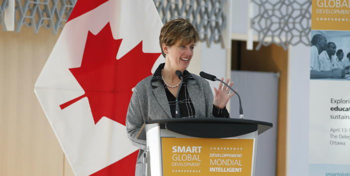 la très honorable Marie-Claude Bibeau, ministre fédérale du Développement international et de la Francophonie