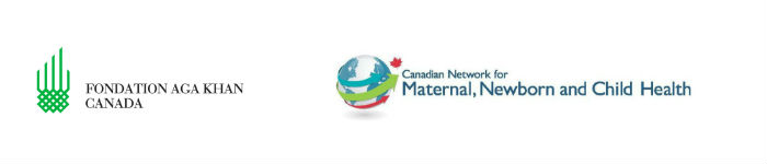 Logos de la Fondation Aga Khan Canada et du Réseau canadien sur la santé des mères, des nouveau-nés et des enfants
