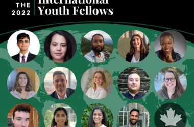 A collage of headshots from the 2022 International Youth Fellows.
