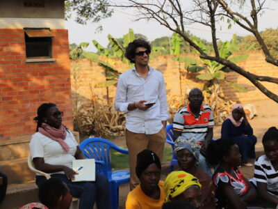 IMG_0612 Muhammad partaking in a rural community discussion about gender equality in Luwero County, Uganda.