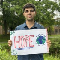 Rasul, Environment Day. Rasul, YAC member, participating in AKFC's World Environment Day campaign.