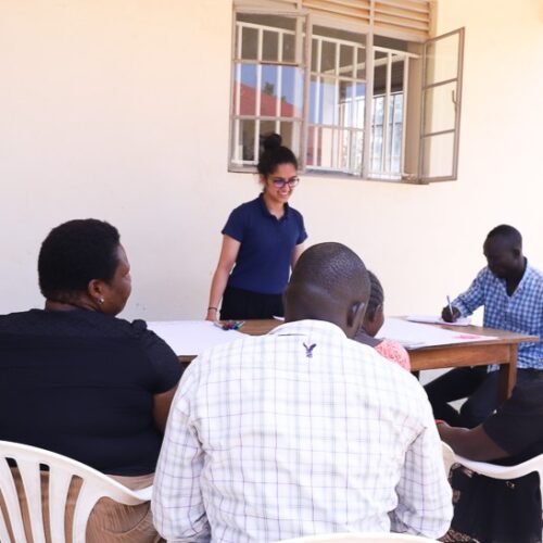 IMG_0547 Zahra Jadavji, CADEX consultant leads a community workshop on sexual and reproductive health and rights in Uganda.